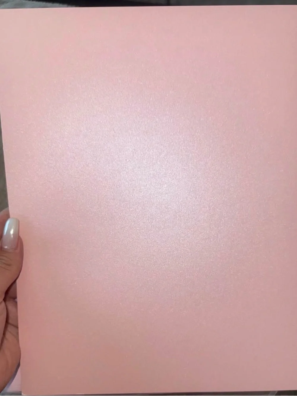 Paper Junkie Blush Pink Glitter Cardstock Paper – 30 Sheets – 8.5” x 11”